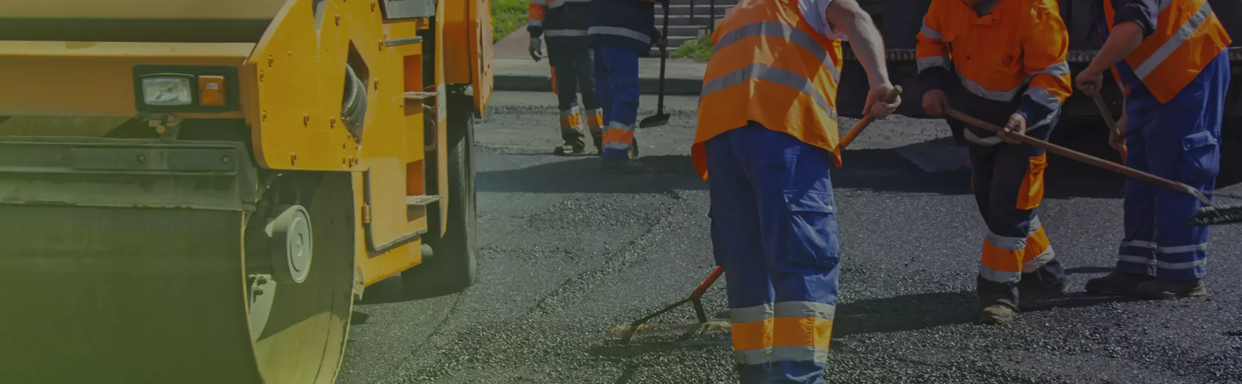 Paving Contractors Doing Paving Job